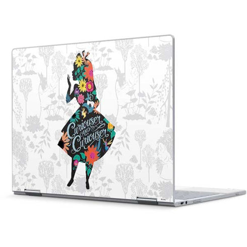 Disney Alice in Wonderland (animated) Silhouette Curiouser and Curiouser Pixelbook Skin